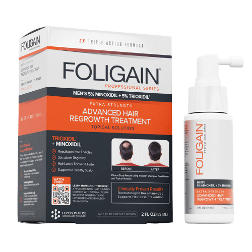 FOLIGAIN® Advanced Hair Regrowth For Men Minoxidil 5% & Trioxidil 5%