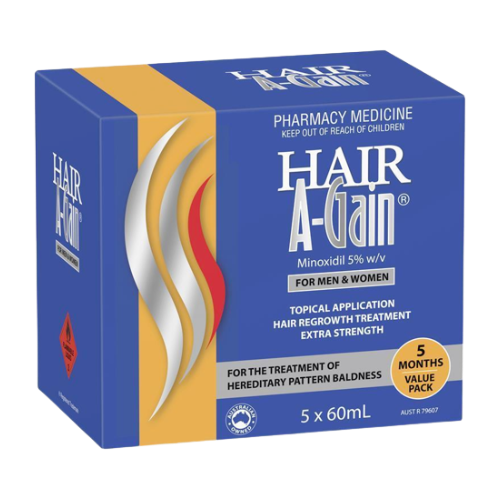 Hair A-Gain Hair Regrowth Treatment Extra Strength for Men & Women 5 Month Supply
