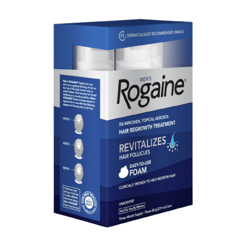 REGAINE® Men’s Extra Strength Minoxidil Foam 5% Hair Regrowth Treatment 3 Month Supply